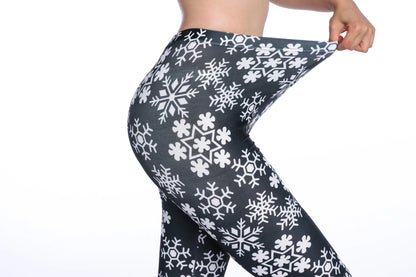 Women Leggings High Waist Cartoon Comic Beauty Print Trousers Soft Female Casual Elastic Pant