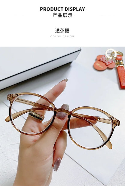 New arrival Computer Glasses Frame Women Men Anti Blue Light Round Eyewear Blocking Glasses Optical Spectacle Eyeglass Badiee Stylez