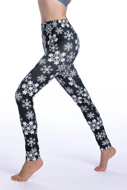 Women Leggings High Waist Cartoon Comic Beauty Print Trousers Soft Female Casual Elastic Pant