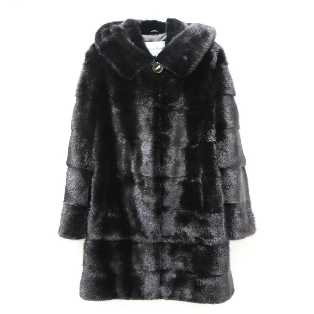 Fancy Rani Real Mink Fur Coat Natural Women Winter Long Leather Jacket Luxury Female Clothes  2023 Mink Fur Coat Women Promotion Badiee Stylez