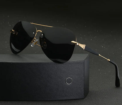 49784 Pilot Retro Polarized Light Luxury Sunglasses Men Women Fashion Shades Uv400 Vintage Glasses Men Sunglasses