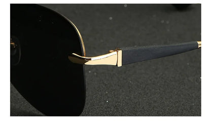 49784 Pilot Retro Polarized Light Luxury Sunglasses Men Women Fashion Shades Uv400 Vintage Glasses Men Sunglasses