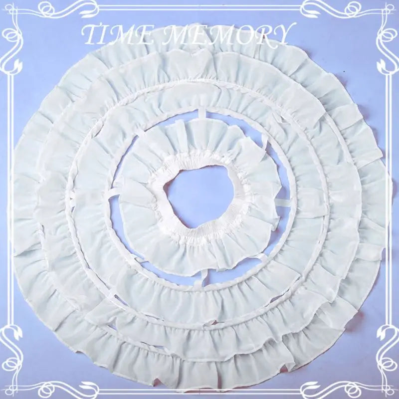 Women Girls Lolita Hollow Lotus Leaf Lace Bird Cage Fish Bone Skirt Cosplay Dress Skirt Petticoat Bride Wedding Dress Lining