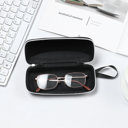 1 Pcs Zipper Closure Sunglasses Hard Box Eyewear Case Simple Style Portable EVA Reading Glasses Protective Box Unisex Travel