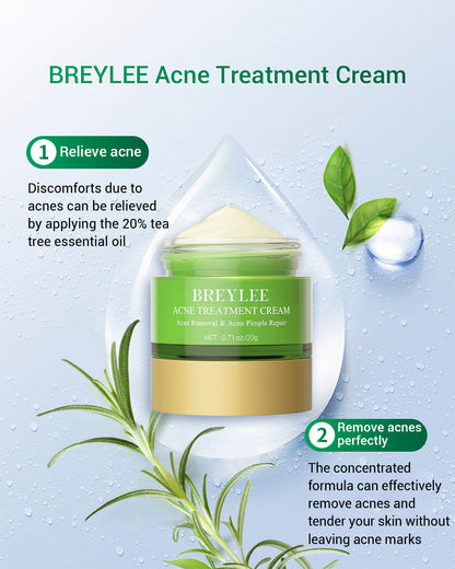 BREYLEE Facial Cleanser Toner Essence Face Cream Gel Facial Mask Set