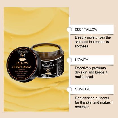 Tallow Honey Facial Balm Reduce Redness Repair Soothing Nourishing Moisturizer Improve Dryness Rough Oil Control Beauty Products