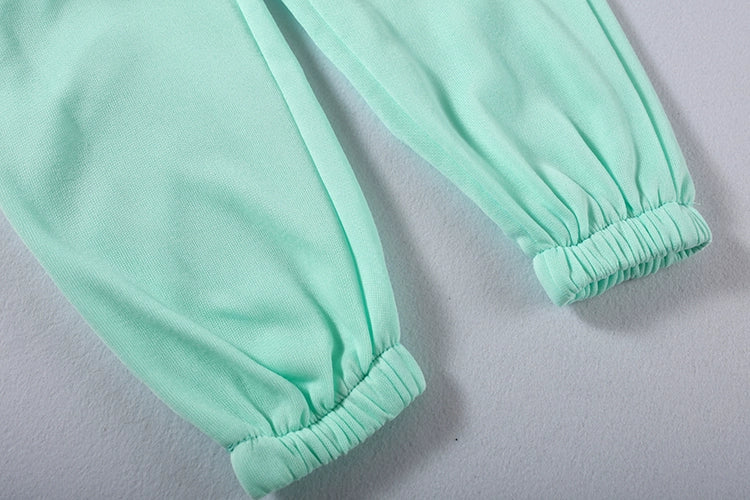 Fashion Trend Women's Wear, Long-sleeved Sports Casual Suit Waist Two-piece Set Badiee Stylez