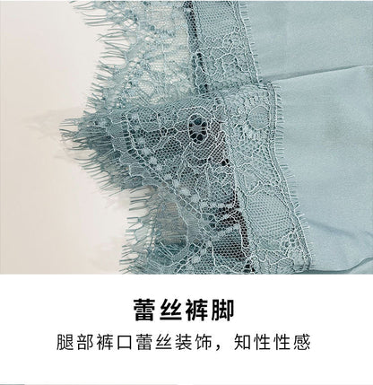 White 5PCS Sleep Set Pajamas Lady Lace Satin Pyjamas Kimono Bath Gown Loose Sleepwear Home Cloting V-Neck Casual Nightwear