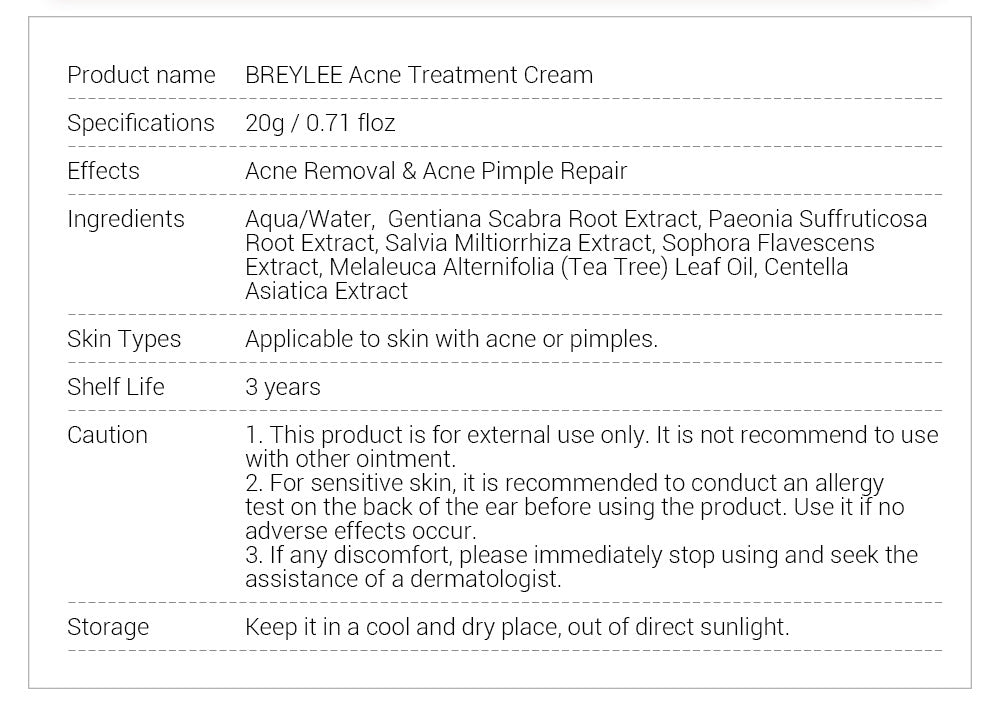 BREYLEE Facial Cleanser Toner Essence Face Cream Gel Facial Mask Set