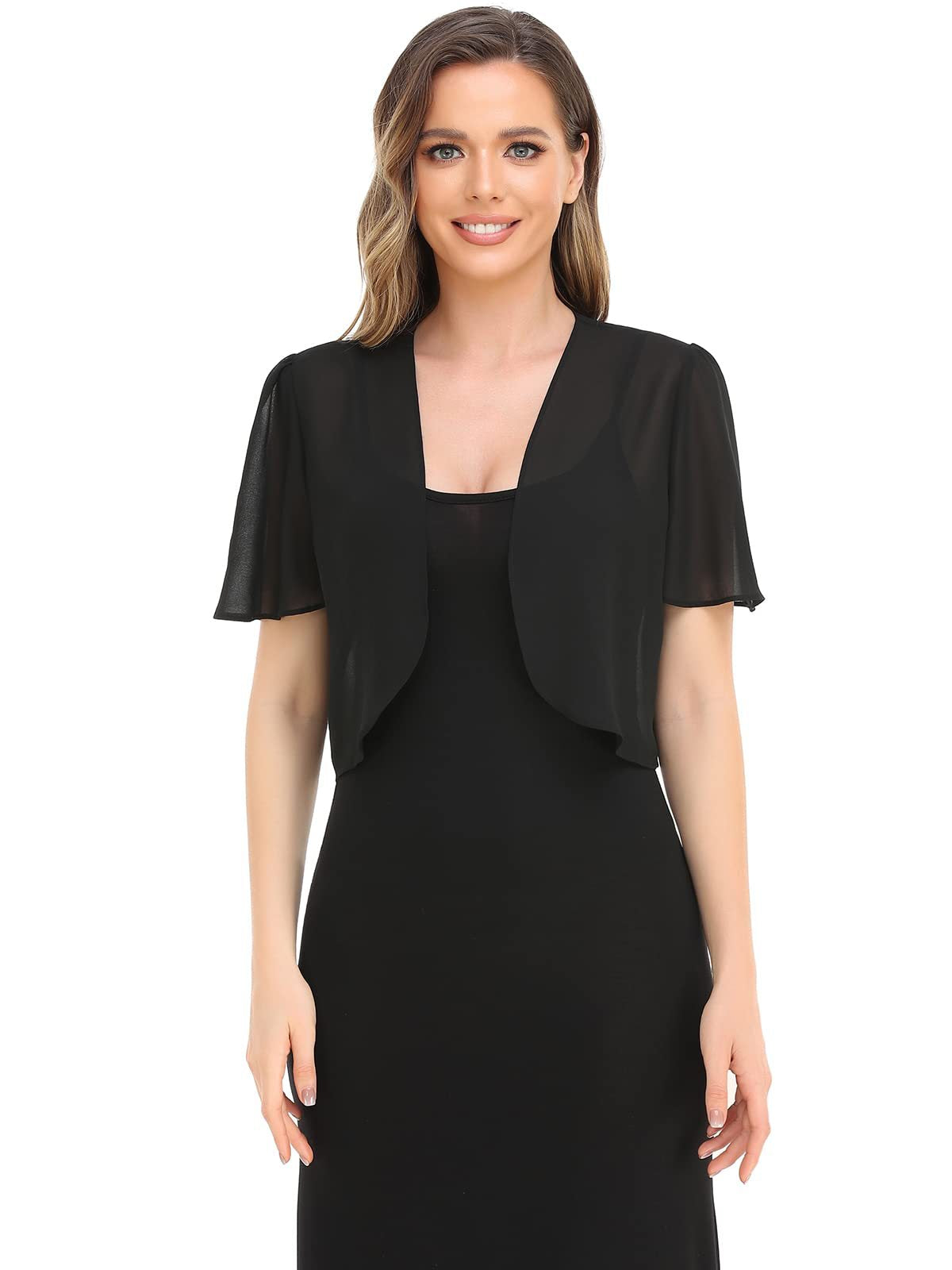 2022 Europe and the United States summer new chiffon short-sleeved cardigan top coat women