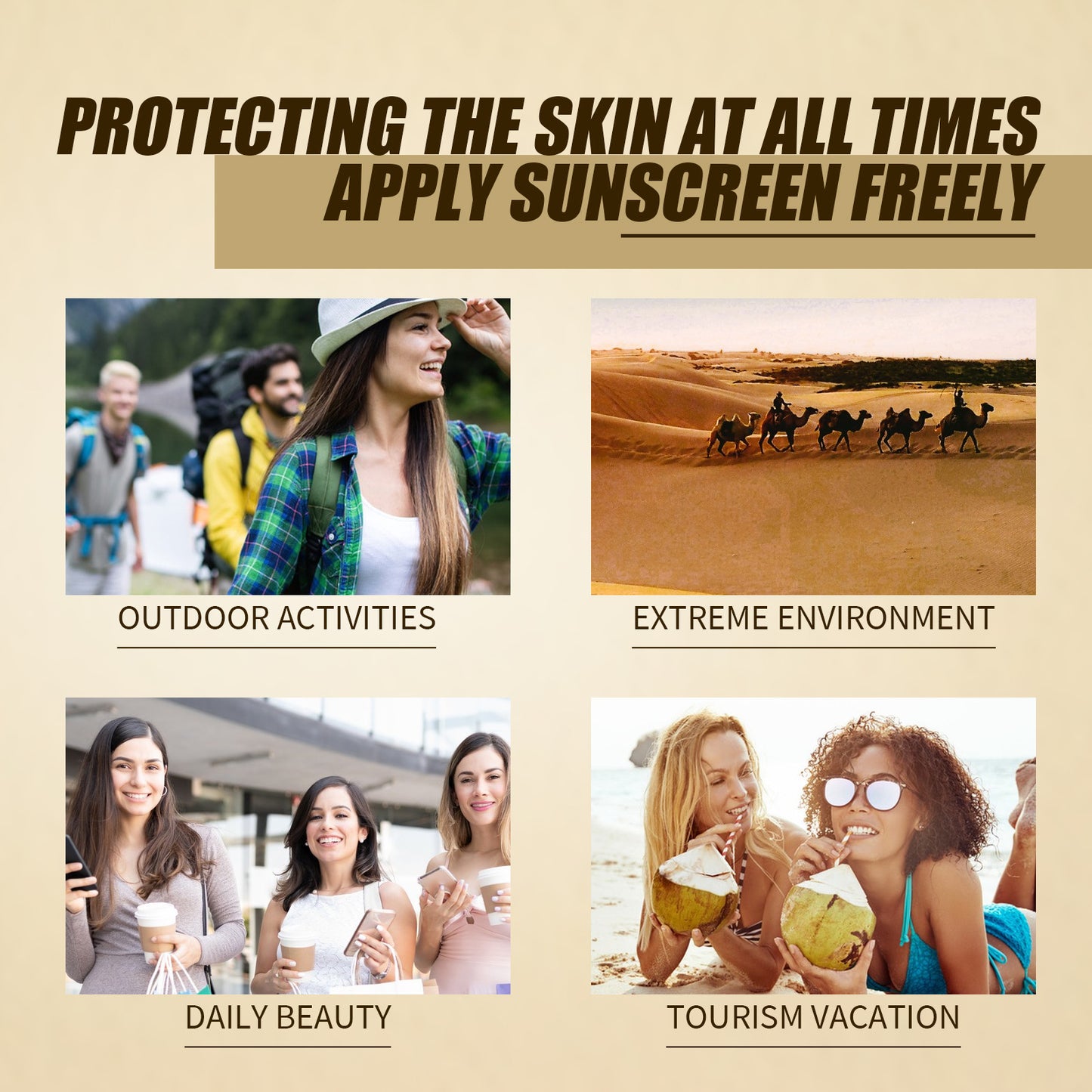 Spf50+ Moisturizing Rice Probiotic Sunscreen Skin Protection Refreshing Makeup Sunscreen Cream UV Resistance Facial Sunscreen
