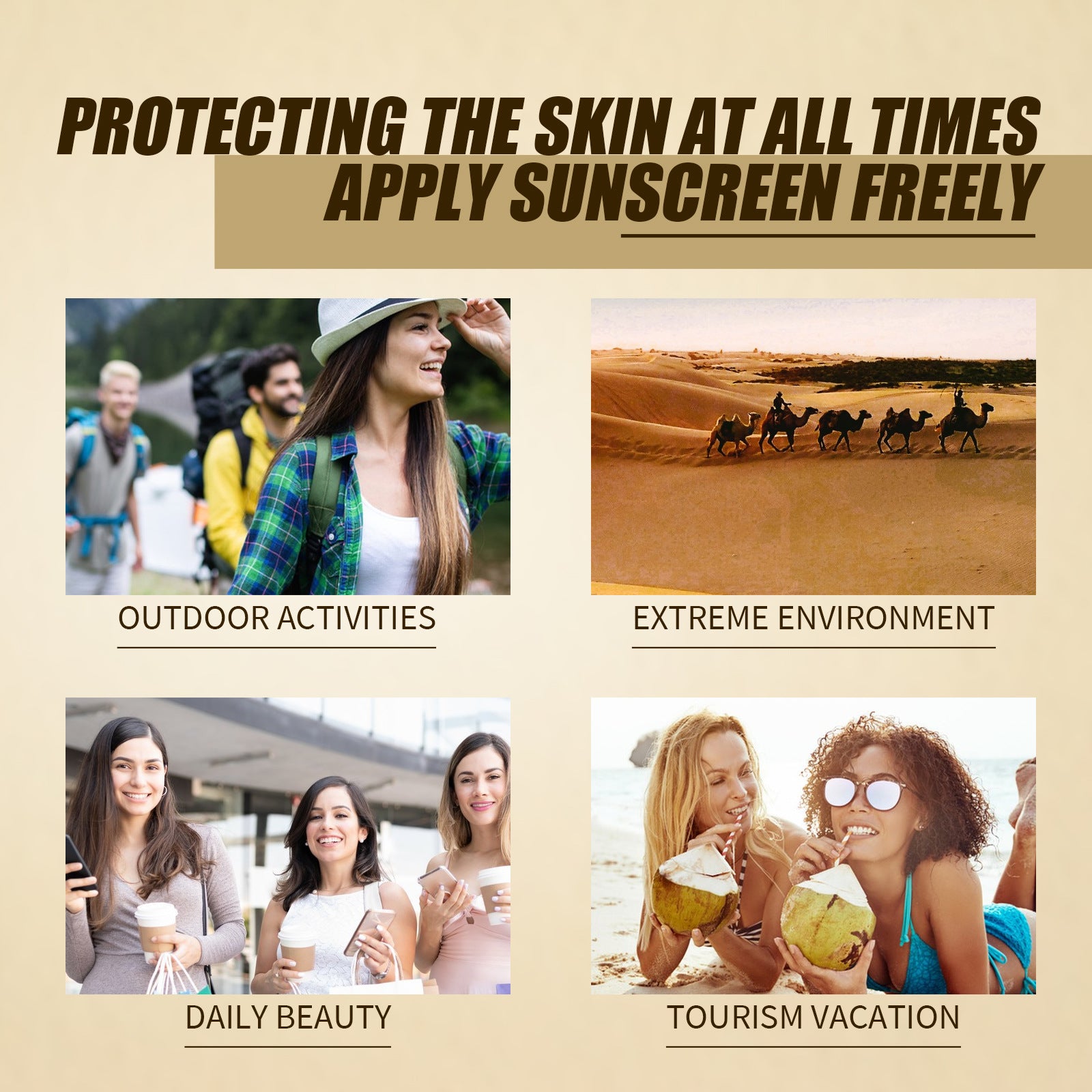 Spf50+ Moisturizing Rice Probiotic Sunscreen Skin Protection Refreshing Makeup Sunscreen Cream UV Resistance Facial Sunscreen