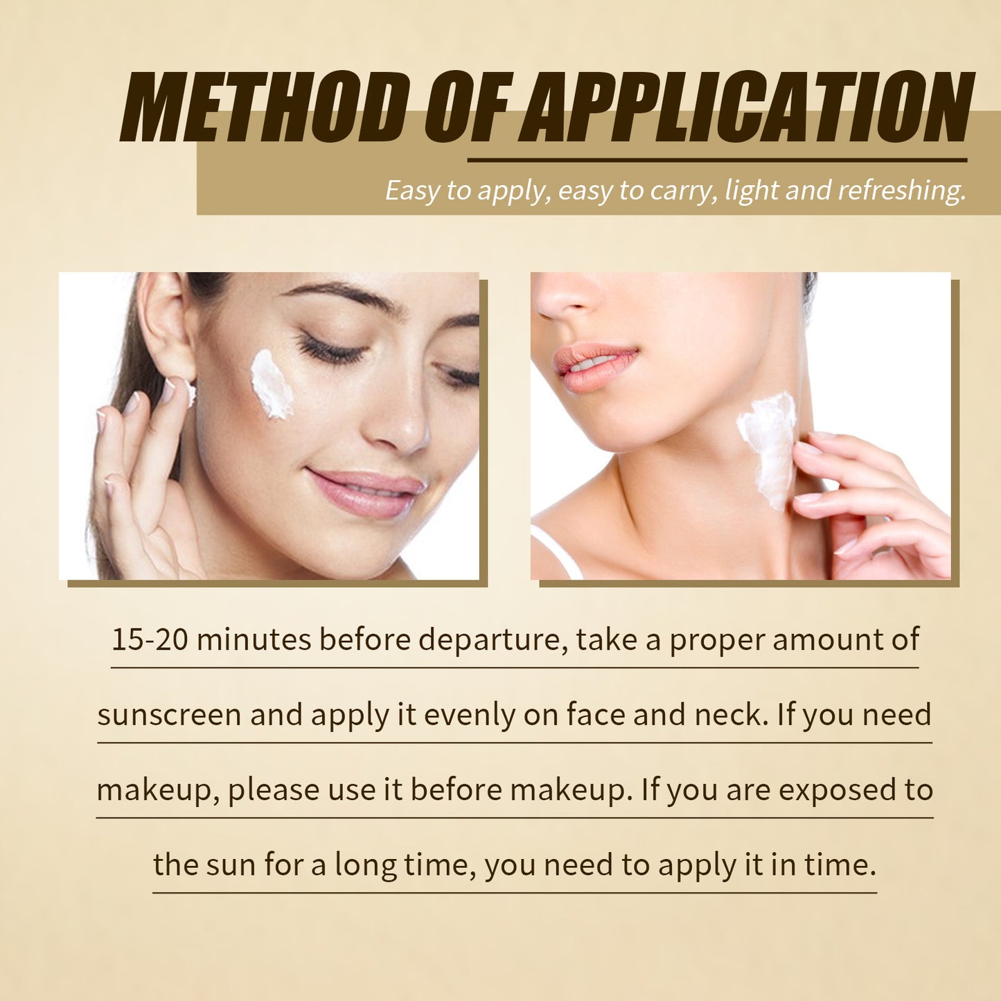 Spf50+ Moisturizing Rice Probiotic Sunscreen Skin Protection Refreshing Makeup Sunscreen Cream UV Resistance Facial Sunscreen