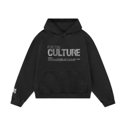 Y2K Retro Style Hoodie 2025 Fashion Street Casual Pullover Jacket with Letter Hot Stamping Design black