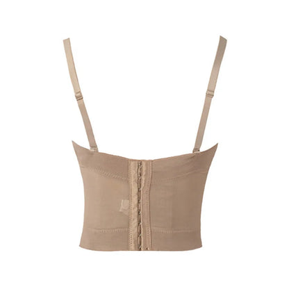 Women's tight bra, sexy fishbone Camisole, with integrated back shaping bra underwear