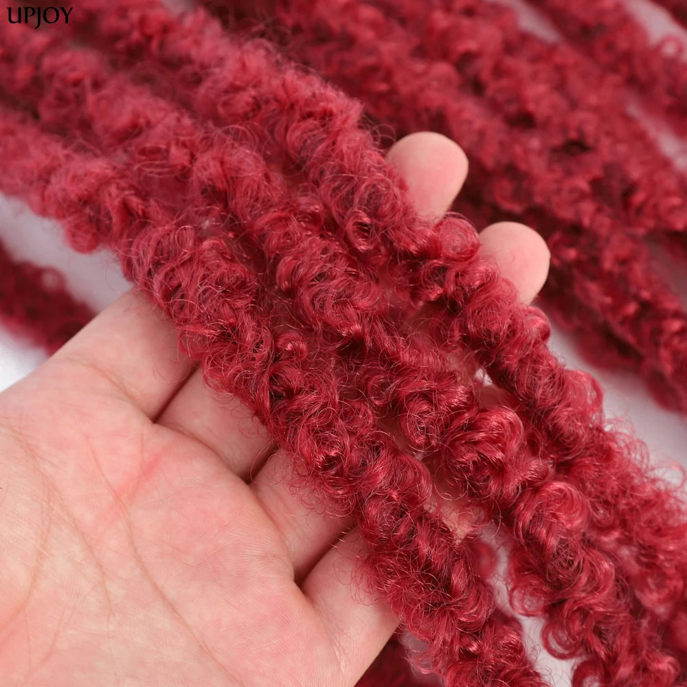 Butterfly Locs Crochet Hair 12 inch Handmade Butterfly Soft Locs Crochet Hair Extensions Synthetic Braiding Hair 12Strands/pack Badiee Stylez