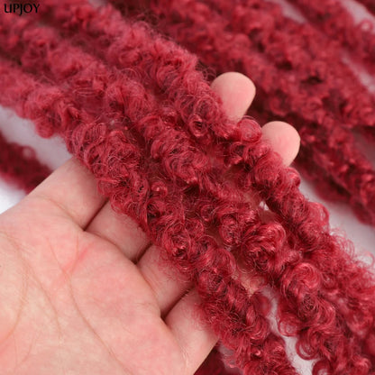 Butterfly Locs Crochet Hair 12 inch Handmade Butterfly Soft Locs Crochet Hair Extensions Synthetic Braiding Hair 12Strands/pack Badiee Stylez