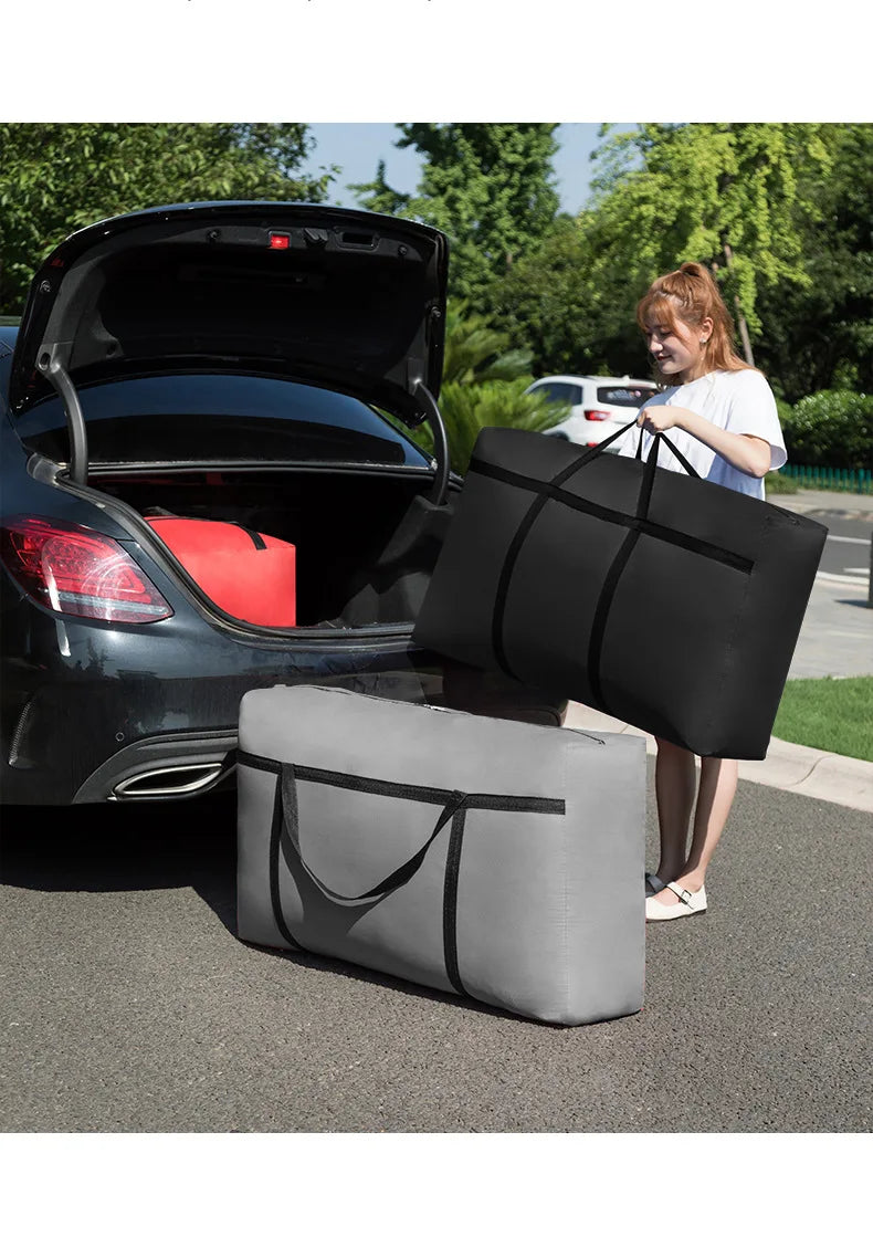 Extra Large Waterproof Moving Luggage Bags Laundry Shopping Bag foldable luggage travel bag Thin Oxford Cheap Quilt Organizer