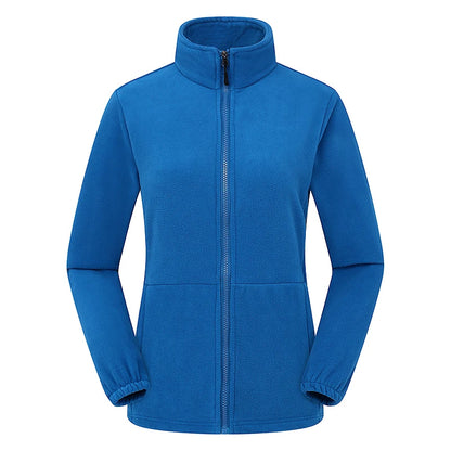 JNLN Winter Polar Fleece Jackets Women Windproof Thermal Soft Shell Jacket Outdoor Hiking Camping Skiing Climbing Warm Coat