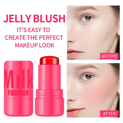 Face Makeup MILK Cooling Water Jelly Tint Lip & Cheek Blush Stain Hydrating Bouncy Jelly Texture Long Lasting Blush 5g