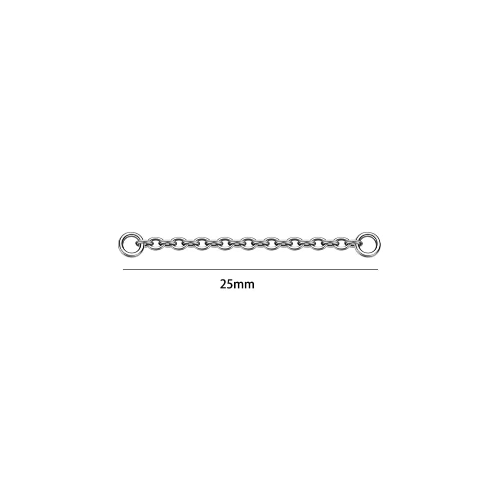 Dreamlee ASTM G23 Titanium Connector Chain For Nose Ring Hoop Clicker Cartilage Helix Body Piercing Jewelry Accessory G CHINA