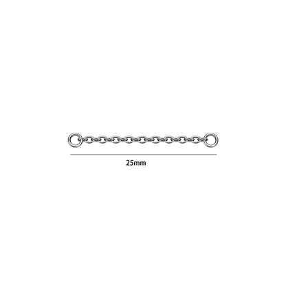 Dreamlee ASTM G23 Titanium Connector Chain For Nose Ring Hoop Clicker Cartilage Helix Body Piercing Jewelry Accessory G CHINA