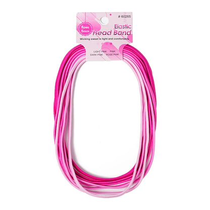 6/8PCS Unisex Sports Elastic Thin Headband Non-Slip Women Men Yoga Hair Bands Sweatband Football Running Biking Sports Hairband 60265