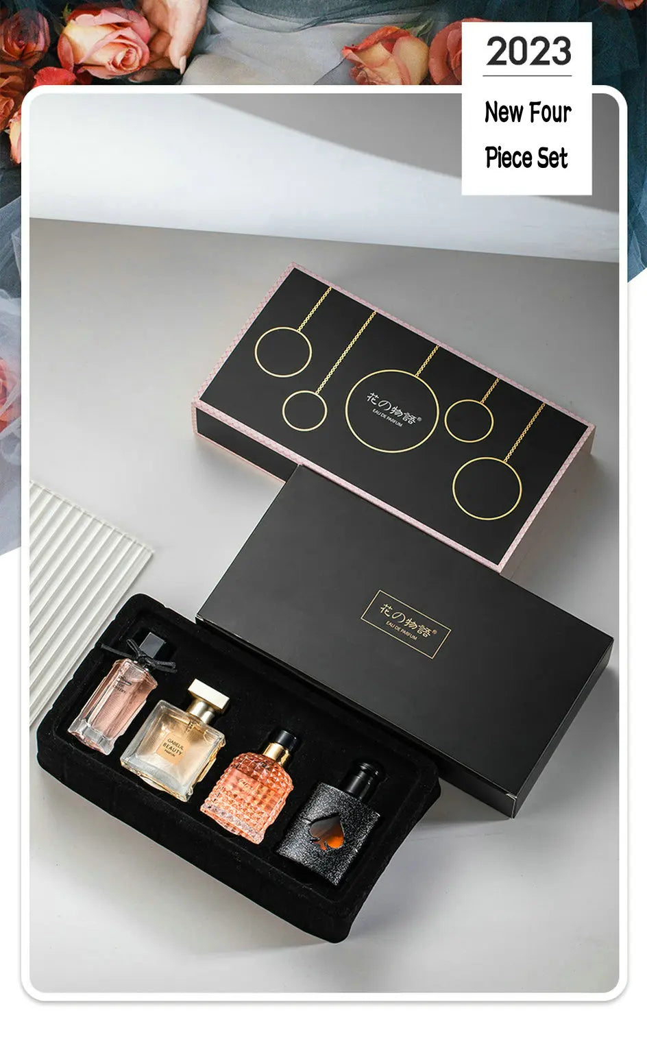 Original Women Perfume 105ml Gift Box Four Piece Set Fresh Lasting Fragrance Eau De Parfum Plant Floral Scent Fresh духи женские Badiee Stylez