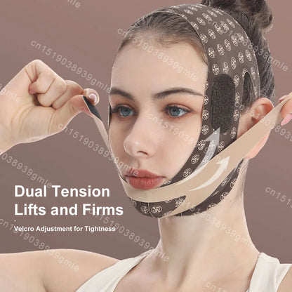 Reusable Face Slimming Bandage V Line Face Shaper Women Chin Cheek Lift Up Belt Facial Massage Strap Face Skin Care Beauty Tools
