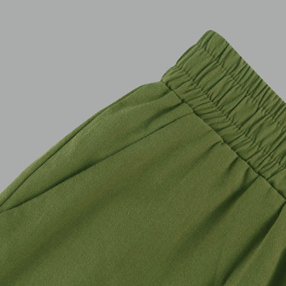 Womens Capris Cotton Linen Pants Drawstring Elastic Waist Pants Casual Cropped Trousers Daily Breeches Five Half Pants Pantalone