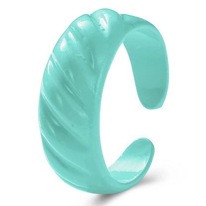 2022 Summer Colorful Ring Set Wholesale Fashion Geometric Chain Candy Color Irregular Opening Rings Women Party Finger Jewelry 5343505