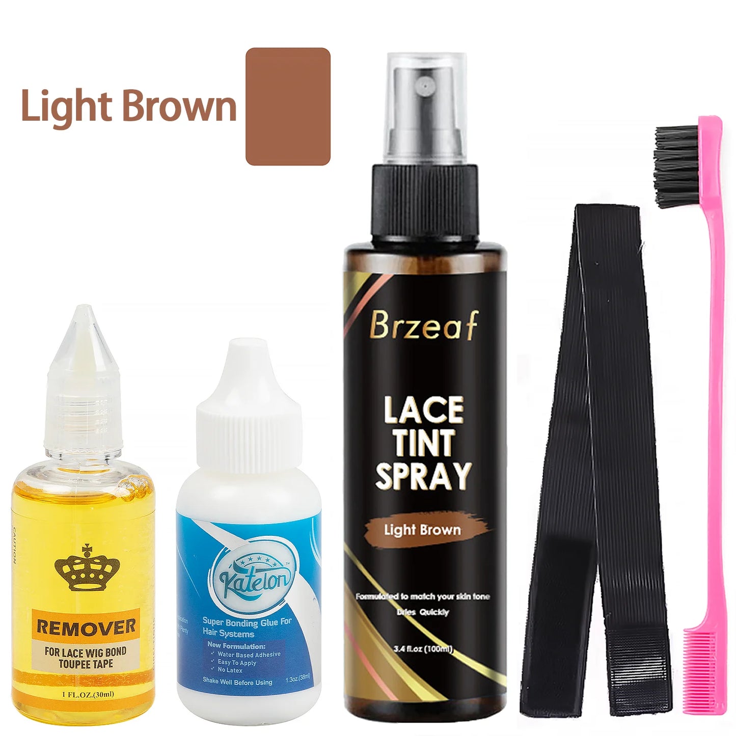 Wig Glue Spray for Front Lace Wig Lace Melting Spray for Wigs Melting Spray Lace Bond Spray Lace Glue Kit Wig Install Kit