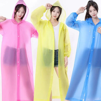 EVA Rain Coat New Full Body Thickening Adult Raincoat Waterproof Convenient Reusable Poncho Outdoor