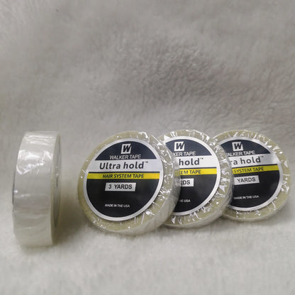 Lace Wig tape glue for hair extensions Ultra Hold Adhesive Tape glue for wig 3Yards 1.0cm Wig Glue Hair System Tape For Toupees