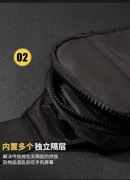 New Sports Chest Bag Men's Ultra-small Mobile Phone Messenger Bag Waist Bag Multi-function Carry-on Bag