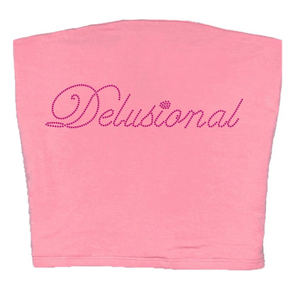 Vintage Punk Rhinestone Letter Gothic Sleeveless Streetwear Short Sleeve Sexy T Shirt Y2k Style Crop Tank Top Women Summer Camis Fuchsia