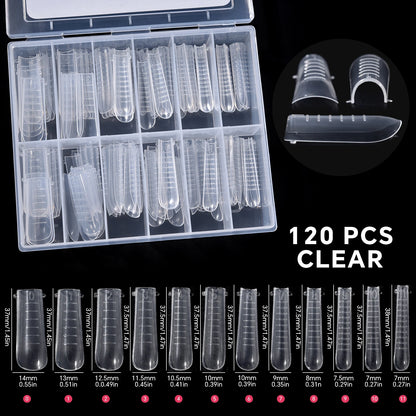 120Pcs Nail Forms For UV Gel Quick Building Extension Top Molds Dual Forms Acrylic Nail Art Tips Nails Accessories Tools 15 CHINA