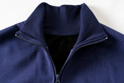 Vintage Letter Embroidery Sweatshirt Women Zipper Lapel Collar Long Sleeve Sweatshirts Autumn Streetwear Fashion Sport Pullovers