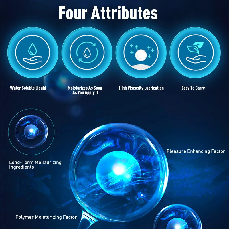 thermal Water Based Lubricant Sex Oil Masturbation Massage Anal Ass Oil Human Body Lubricant for Sex 215ml