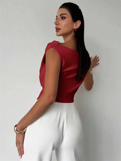 Fashion Tops Tee Woman Solid Sleeveless Shirts Ladies Camisas Mujer Summer Casual Sexy Blouse Shirt Women Clothing Blusas