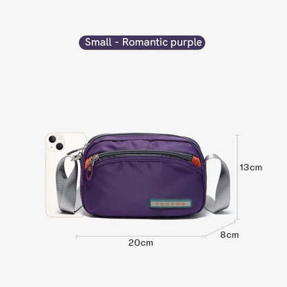 Fouvor Women Shoulder Bag Trend 2025 Nylon Small Crossbody Bag Fashion Sports Waterproof High End Messenger Bags Ladies 2587-19 Purple