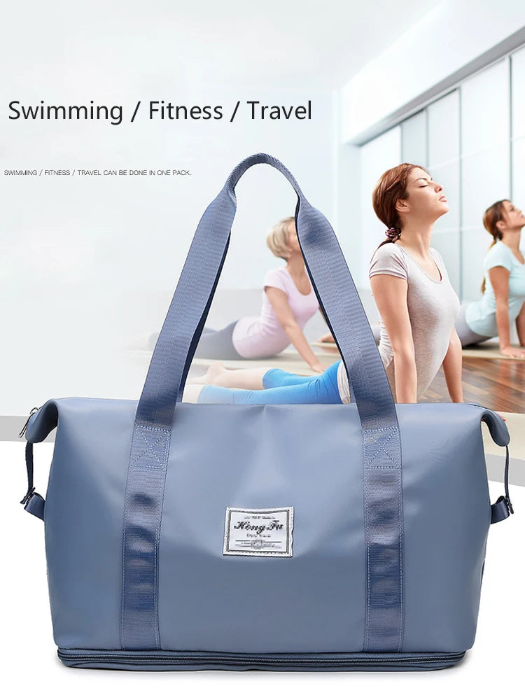 UNIXINU Carry On Travel Duffle Bag Nylon Waterproof Sports Gym Tote Bags for Women Large Capacity Storage Luggage Handbag
