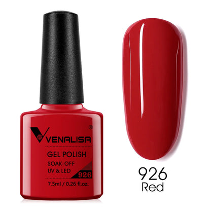 VENALISA Nail Gel Polish 7.5ml Super Glossy Glitter Gellack Great Coverage Soak Off UV LED Semi Permanent Beauty Nail Manicure 926