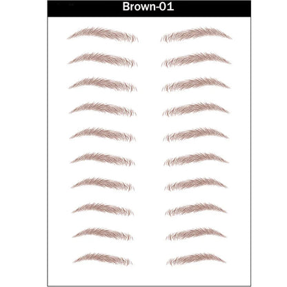 4D Hair-Like Eyebrow Stickers Waterproof Eyebrow Tattoo Water Transfer Eye Brow Enhancer Long Lasting Korean Cosmetics TI511