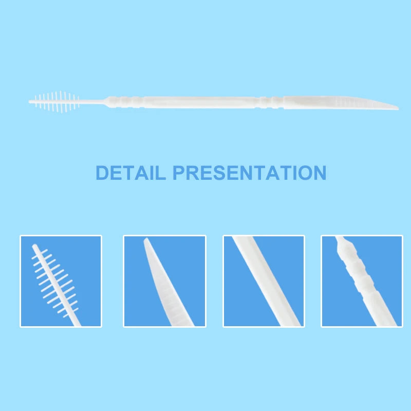 300 Pcs Double-ended Fish Bone Shaped Disposable Plastic Toothpick ,Dental Floss,Interdental Brush