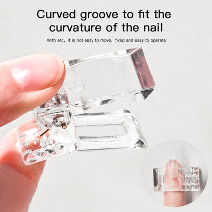 Acrylic Nail Clip Transparent Gel Quick Building Nail Tips Clips Fingernail Extension UV Clamps Manicuring Art Builder Tools Set