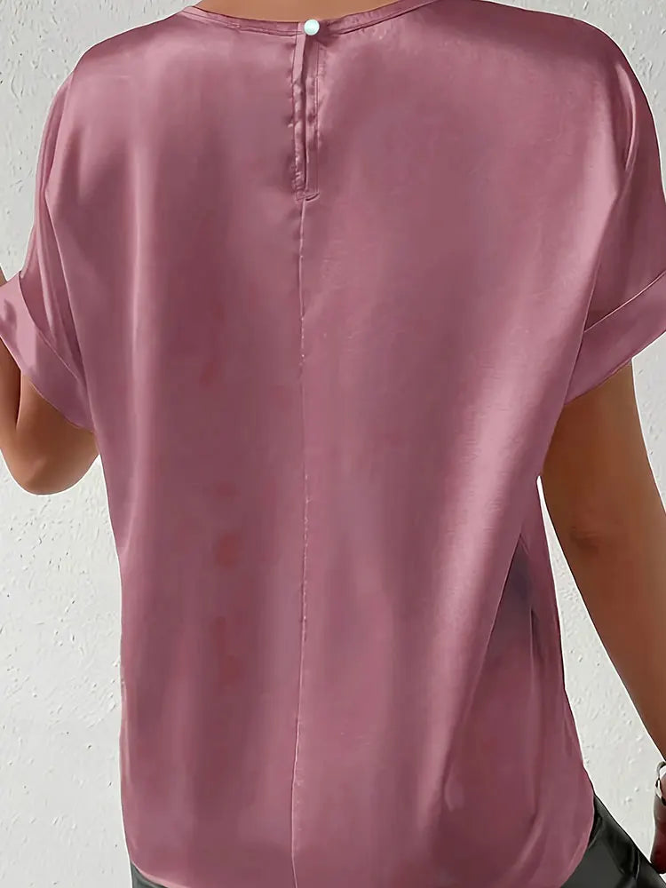 Women's plus size shirt summer chic elegant shirt casual women's fashionable shirt