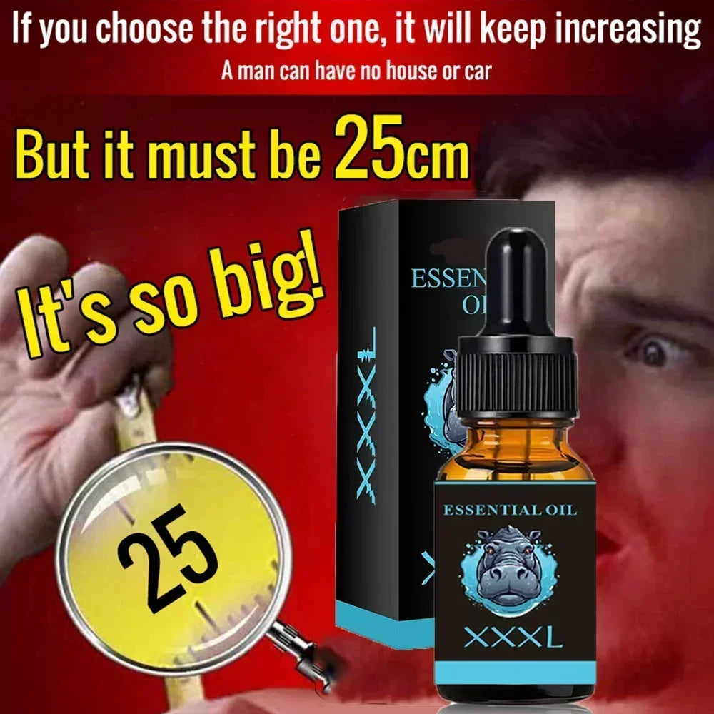 Penis Permanent Thickening, Increase XXL Growth Enlargement Massage Men's Cock Erection Lubricant Plant Extracts Massage Oil - Badiee Stylez