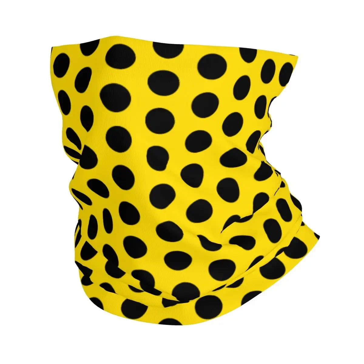 Custom Colorful Pop Art Geometric Polka Dot Bandana Winter Neck Warmer Windproof Wrap Face Scarf for Hiking Gaiter Headband 20 one size