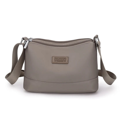 Waterproof Nylon Women Shoulder Bag Three Layers Handbag Ladies Crossbody Bags for Mother Girls Messenger Travel Daily Use Bags Dantuose